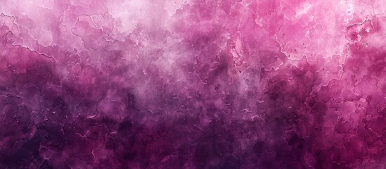 Poster - close up view of an abstract art painting featuring pink and purple colors