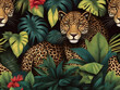 JAmmazing Art Illustration ungle Leopard Jaguar Wallpaper Background water color