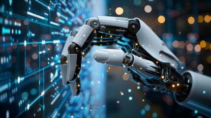 Poster - Robotic Hand Interacting With Data Wall