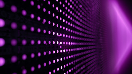 Wall Mural - abstract purple background with glowing dots, copy space