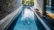 Elegant Minimalist Luxury Swimming Pool in Modern Home