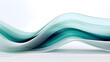 © yonshan - Digital technology teal and white geometric curve abstract poster web page PPT background