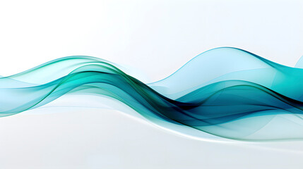 Digital technology teal and white geometric curve abstract poster web page PPT background