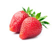 Strawberry berries on white backgrounds