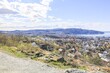 View of the Trondheim city in spring mood
