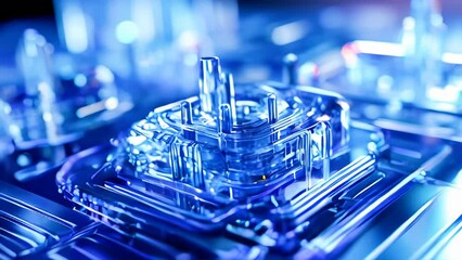 Poster - Generic abstract technology and engineering background animation
