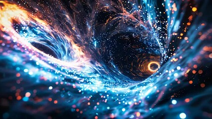 Wall Mural - The inside of a black hole