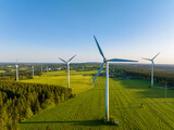 Fototapeta Big Ben - Wind Power Turbines