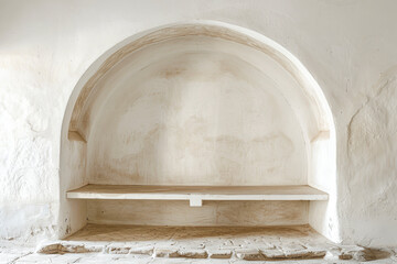 Minimalist Plaster Arch: A Creative Wall Feature