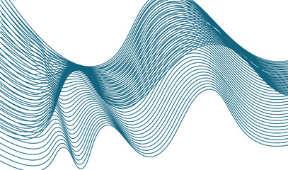 Poster - Abstract lines gray on white background. Vector Illustration of the pattern.