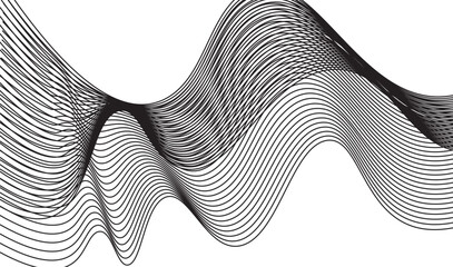 Poster - Abstract background with lines white background. Vector Illustration of the pattern.