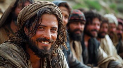 Canvas Print - Jesus Christ and His disciples