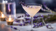 lavender garnish cocktail idea