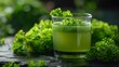 © nataliya_ua - parsley juice in glass