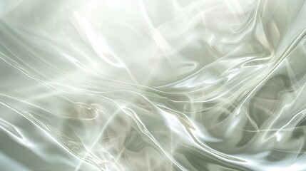 Wall Mural - Smooth Flowing Waves of Blue and Black Abstract Background with Soft Silk Texture and Gentle Curve Motion