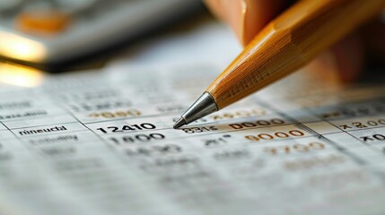 Reviewing account information in a traditional checking account ledger