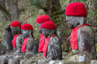 Ancient buddhist stone statues at Kanmangafuchi Abyss, Nikko, Tochigi Prefecture, Japan