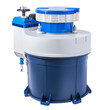 Industrial Pool Chemical Feeder System on Smooth Surface, Highlighting the Concept of Pool Maintenance and Water Treatment.