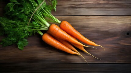 Poster - orange organic carrot background