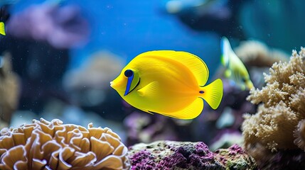 vibrant yellow tang