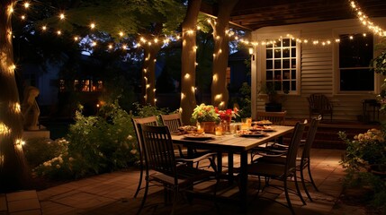 Sticker - cozy patio lights