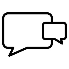 Chat vector icon. Talk  speech bubble icon