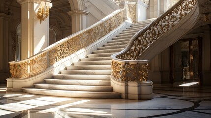 Canvas Print - intricate marble interiors