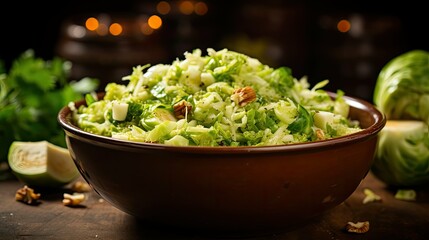 Canvas Print - vegetable chopped brussel sprouts