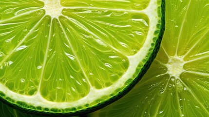 Poster - citrus juice lime green