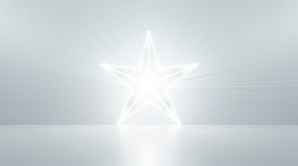 Sticker - twinkling star white background