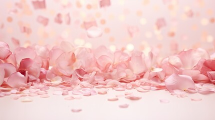 Wall Mural - soft pink confetti background