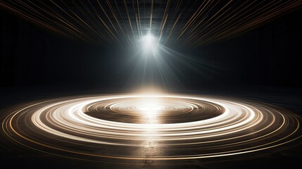 Canvas Print - hypnotic spinning light