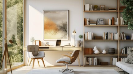 Wall Mural - modern mid century interior design