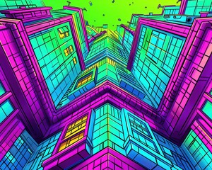 developers debated the blueprint of a cyber apartment complex, innovation in every stroke of their p