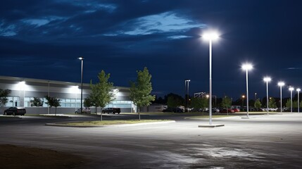 Canvas Print - parking commercial lights