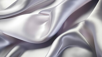 Poster - close silver silk background