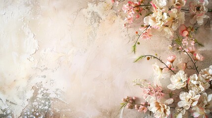 Wall Mural - Elegant creamy backdrop with a delicate blend of hues and tones