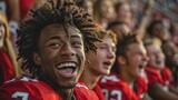 Fototapeta  - Spirit of the South: Alabama High School Football Game Excitement, generative ai