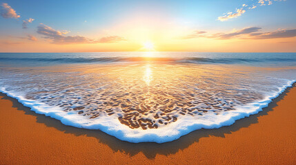 Wall Mural - sunset on the beach