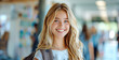 © Mr. Stocker - Radiant young female with a joyful smile and freckles
