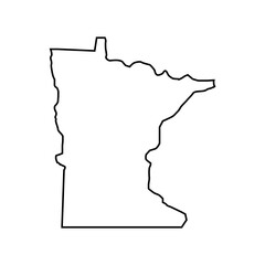 Sticker - Minnesota outline map