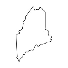 Sticker - Maine outline map