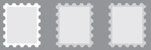 Blank Postage Stamp. Clean Postage Stamp Template. Postage Icon.