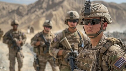 Poster - Deployed US Army Soldiers on Active Duty in High-Risk Areas