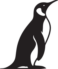 Wall Mural - simple silhouette of penguin