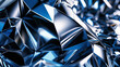 Abstract Blue Geometric Crystal Background - Modern Design