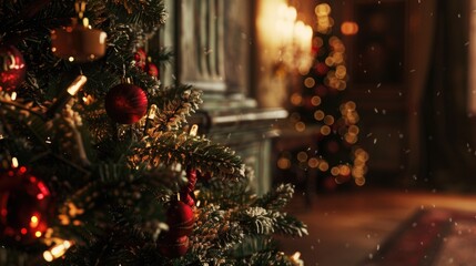 Poster - A beautifully decorated Christmas tree perfect for holiday celebrations