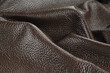 Brown high gloss Italian leather