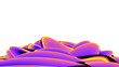 background of retro purple organic waves with transparency