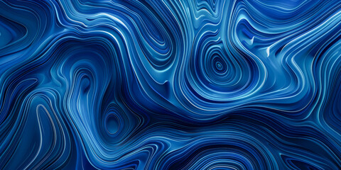 Wall Mural - abstract blue liquid swirls background design